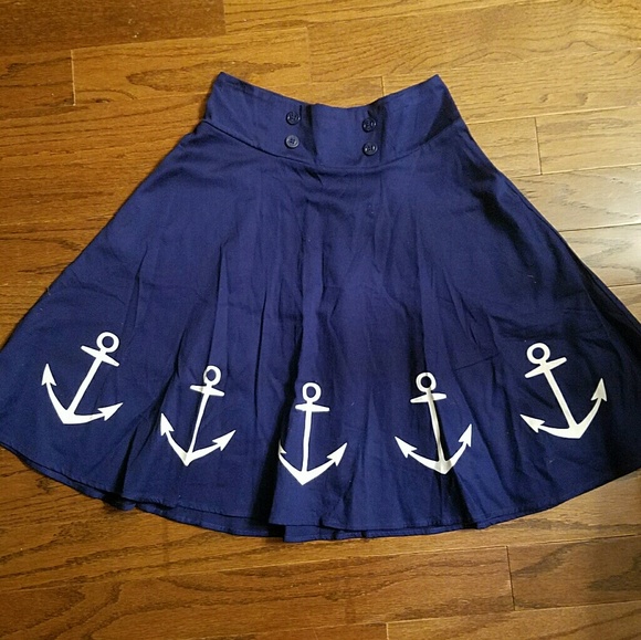 Hot Topic Dresses & Skirts - NWT Hot Topic Anchor Skirt